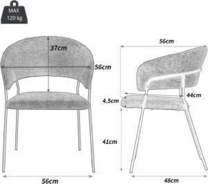 Linen Dining Chair Dimensions