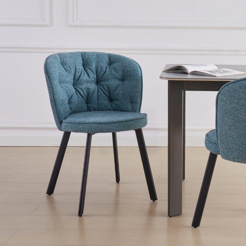 teal chesterfield dining chairs