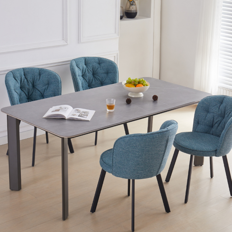 teal chesterfield dining chairs