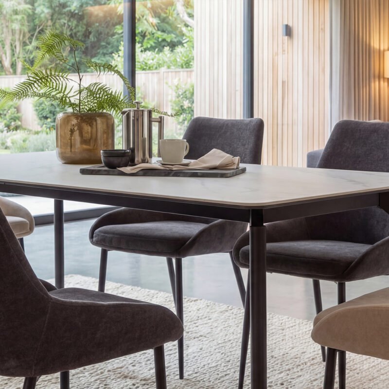 dual colour marble table
