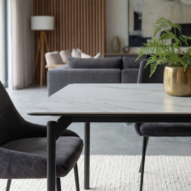 White Marble Dining Table