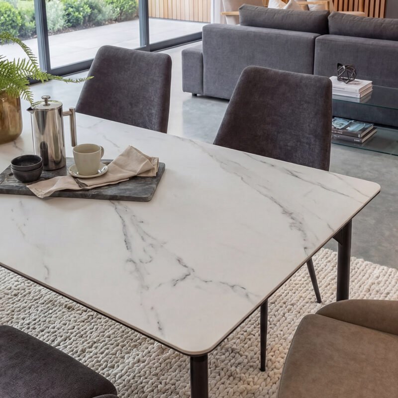 White Marble dining Table